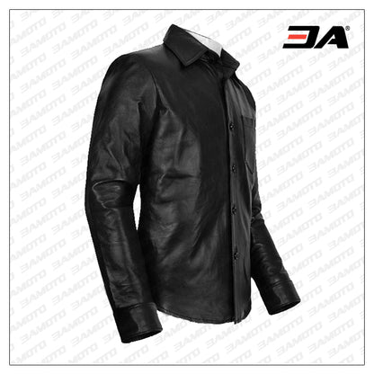 biker leather shirt