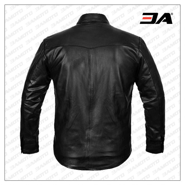 cheap leather shirt