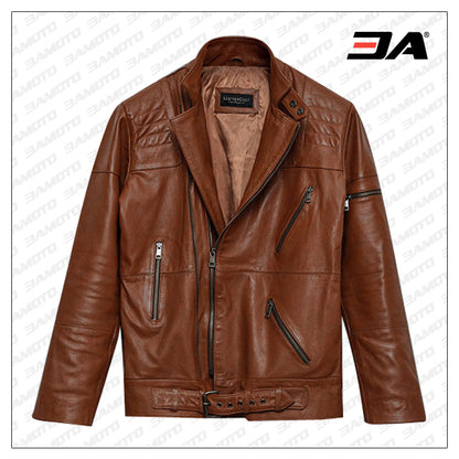 CRUISER BIKER LEATHER JACKET