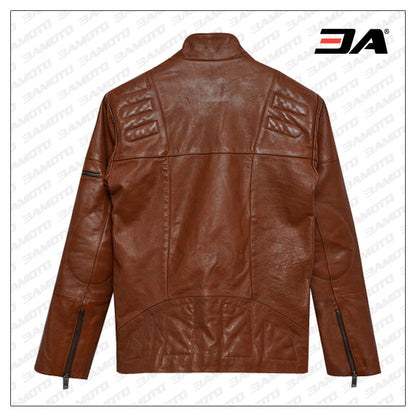 BIKER LEATHER JACKET FOR MEN