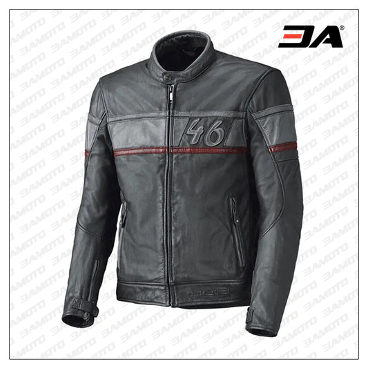 Custom 46 No Held Stone Retro Motorcycle Jacket - Fashion Leather Jackets USA - 3AMOTO