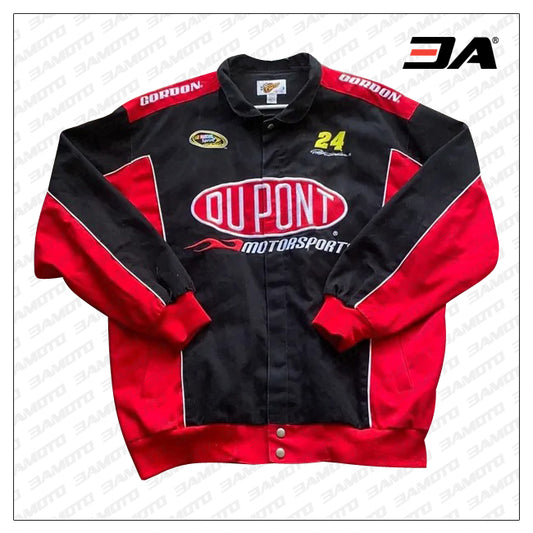 Custom Black And Red Motorcycle Safety Pads Jacket - 3amoto shop