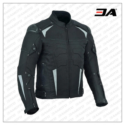 Custom Black and White Motorcycle Jacket