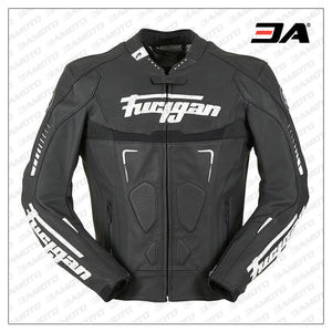 Custom Black And White Racing Motorcycle Jacket