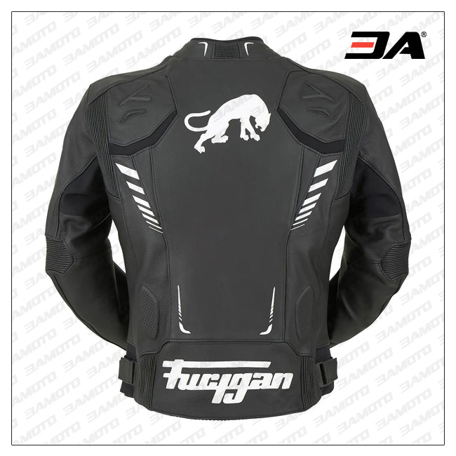 Custom Black And White Racing Motorcycle Jacket