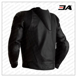 Custom Black Leather Motorcycle Leather Jacket
