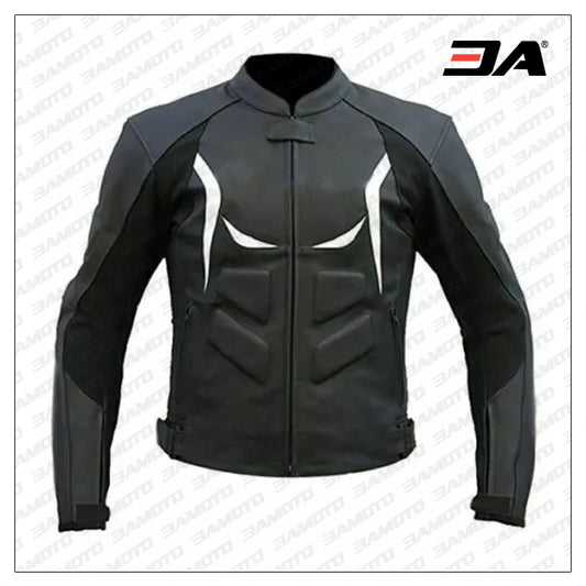 Custom Motorbike Black And White Racing Jacket - 3amoto shop