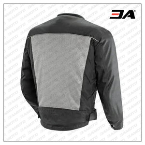 Custom Motorcycle Black And Grey Jacket