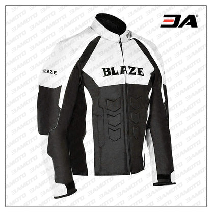 Custom Motorcycle Black & White Motorcycle Jacket