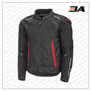 Custom Red And Black Racing Leather Jacket