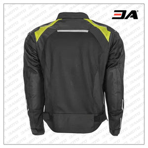 Custom Yellow And Black Racing Leather Jacket