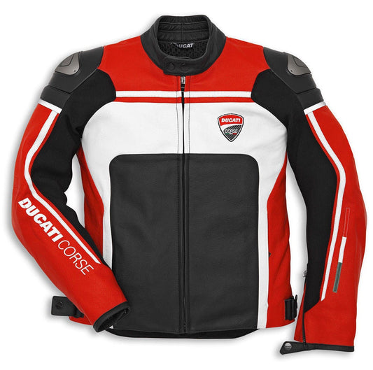 ducati motorcycle leather racing jacket - Fashion Leather Jackets USA - 3AMOTO