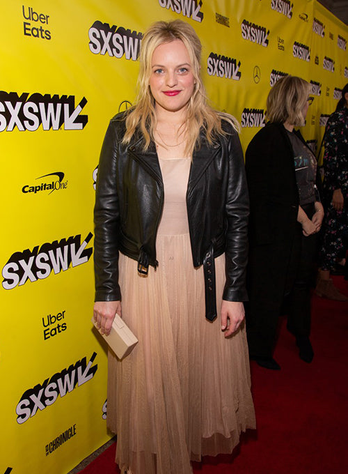 Elisabeth Moss Leather Jacket