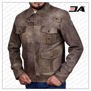 Leather Biker Jacket for men