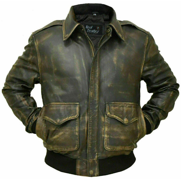 Vintage aviator hotsell jacket mens