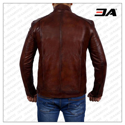 Brown Leather Jacket Mens