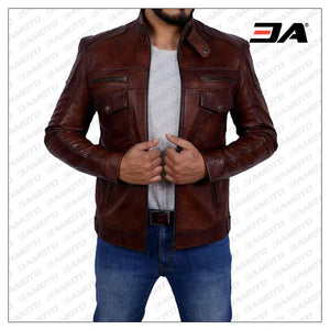 Shop Brown Leather Jacket Mens
