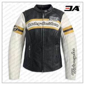 Harley Davidson 1903 Black Riding Leather Jacket