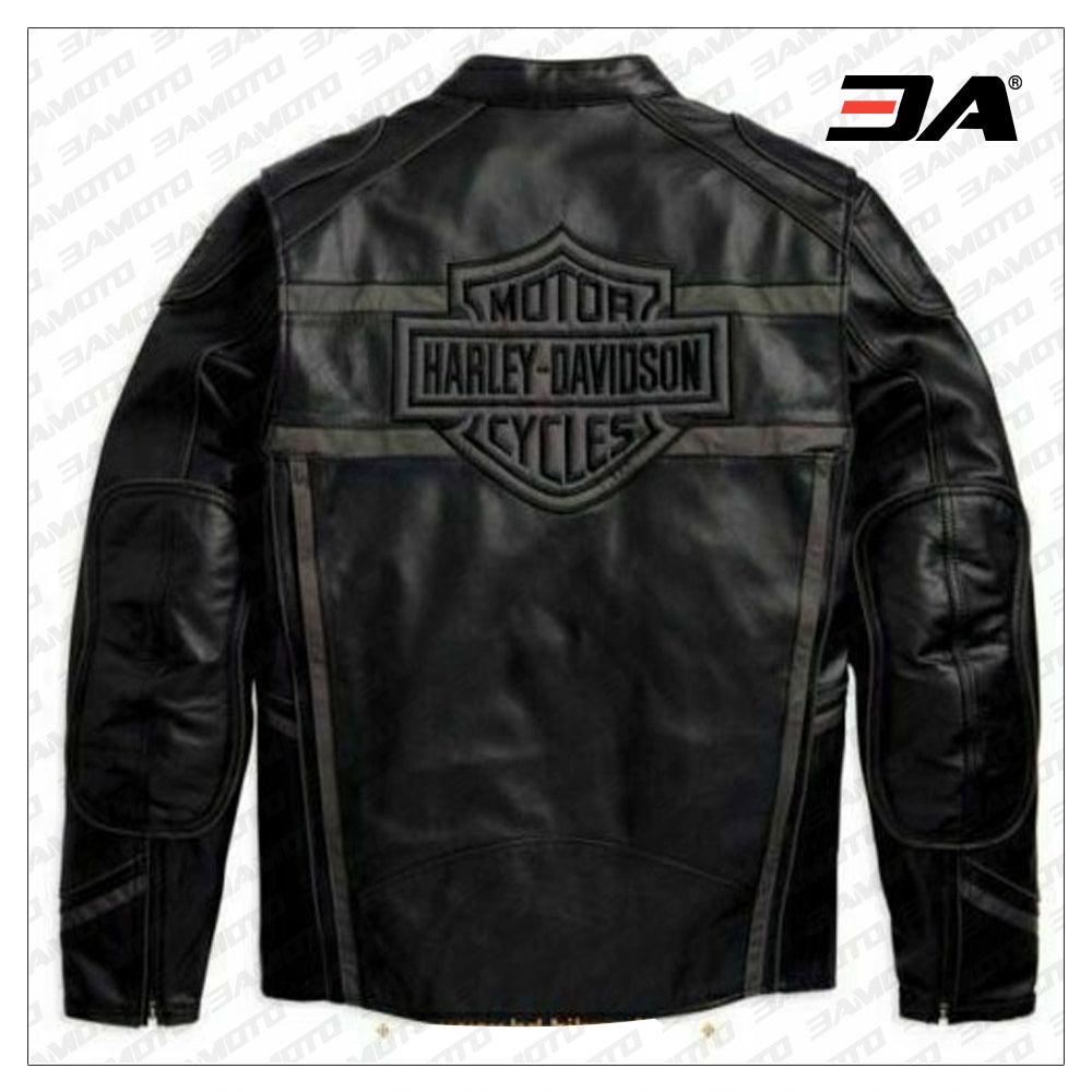 Harley Davidson Men's Luminator 360 Black Leather Jacket