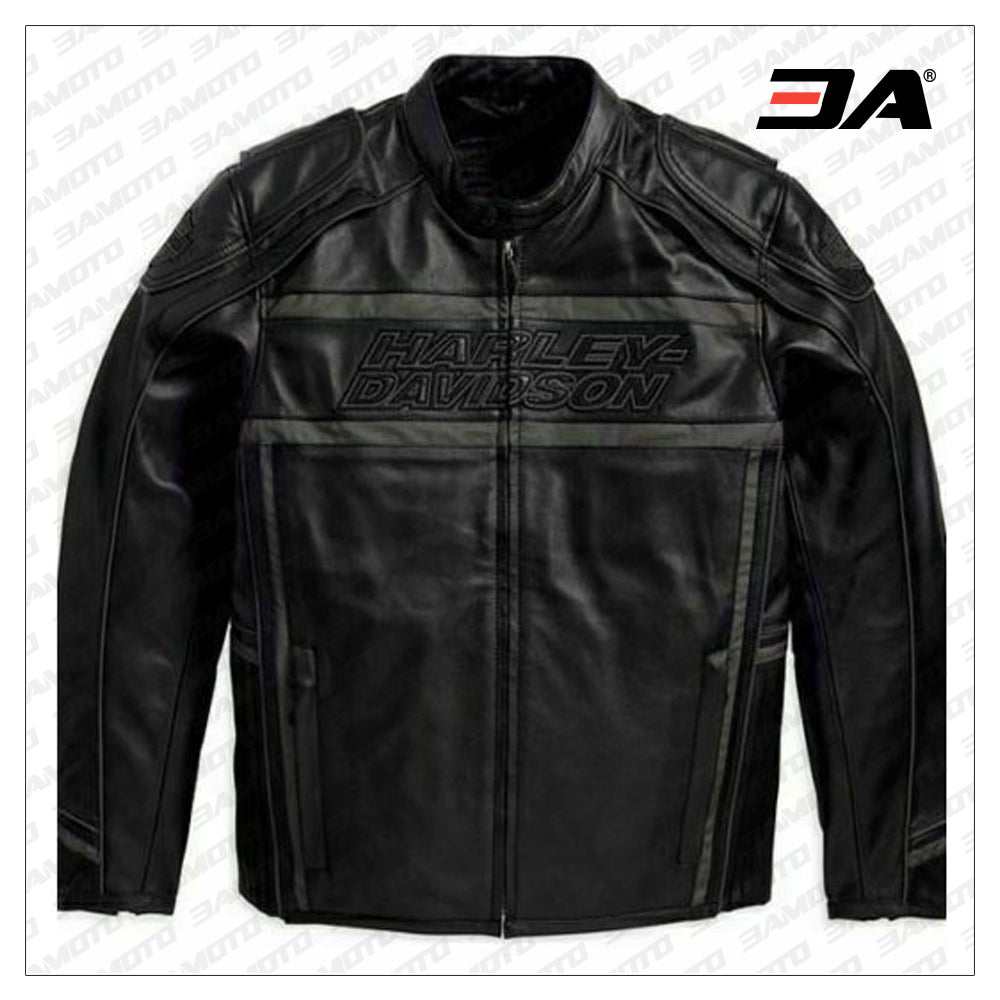 Harley Davidson Men’s Luminator 360 Black Leather Jacket