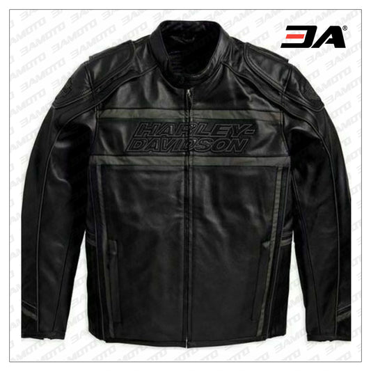 Harley Davidson Men’s Luminator 360 Black Leather Jacket