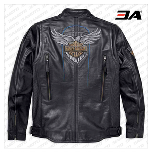 Mens Motorcycle Limited Edition Leather Jacket