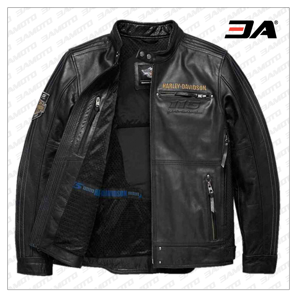 Harley Davidson Mens Motorcycle Limited Edition Leather Jacket