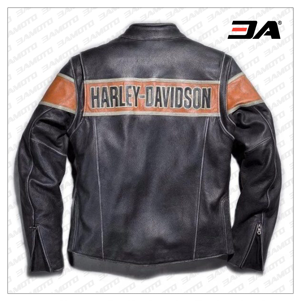 Mens Victory Lane Leather Jacket