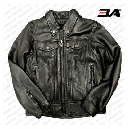 Harley Davidson Motorcycle Black Riding Jacket