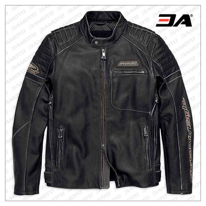 Harley Davidson Motorcycle Screamin Eagle Leather Jacket