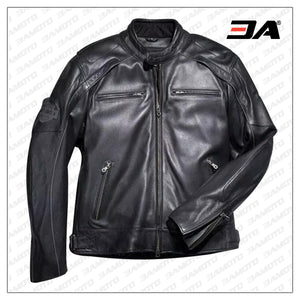 Harley Davidson Motorcycle Vintage Black Leather Jacket