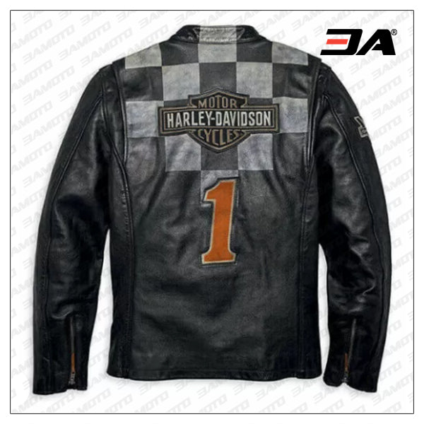 Harley Davidson Race Inspired 1903 Leather Jacket