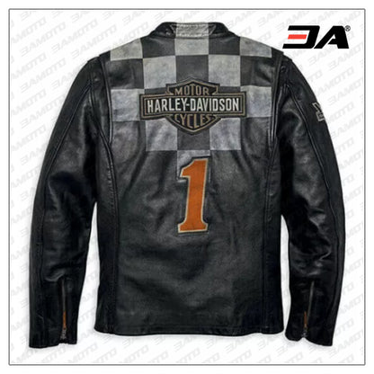 Harley Davidson Race Inspired 1903 Leather Jacket - Main Image