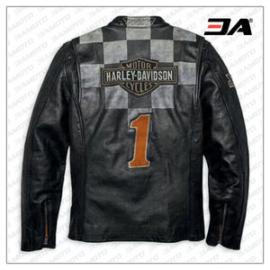 Harley Davidson Race Leather Jacket for sale