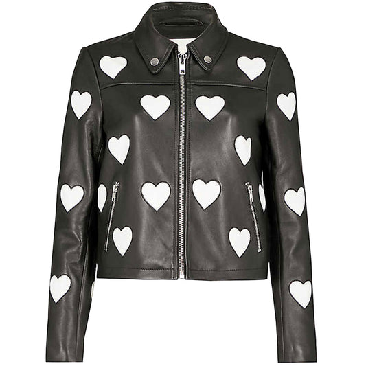 jacket with heart - Fashion Leather Jackets USA - 3AMOTO