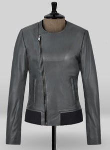 balenciaga leather jacket jennifer aniston