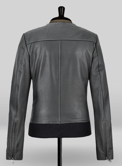 Jennifer Aniston Leather Jacket - Grey Leather Jacket | 3AMOTO