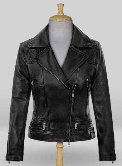 black leather jacket womens