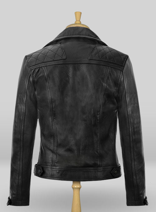 leather jacket black