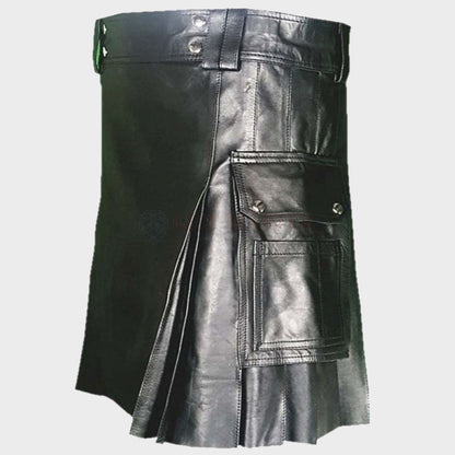 cheap kanye leather kilt