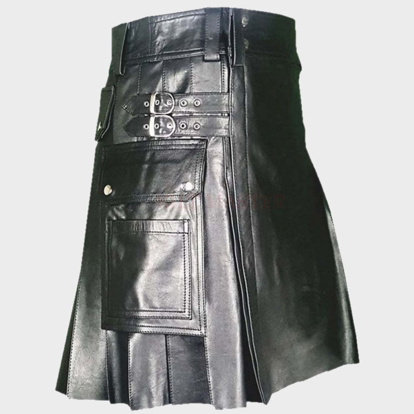 Kanye Leather Kilt