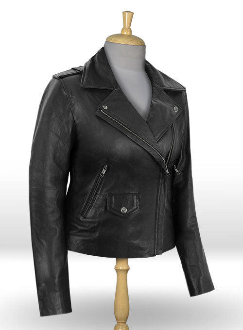 biker leather jacket womens