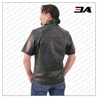 Biker Leather Shirt