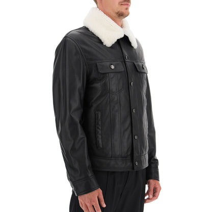 leather aviator jacket men