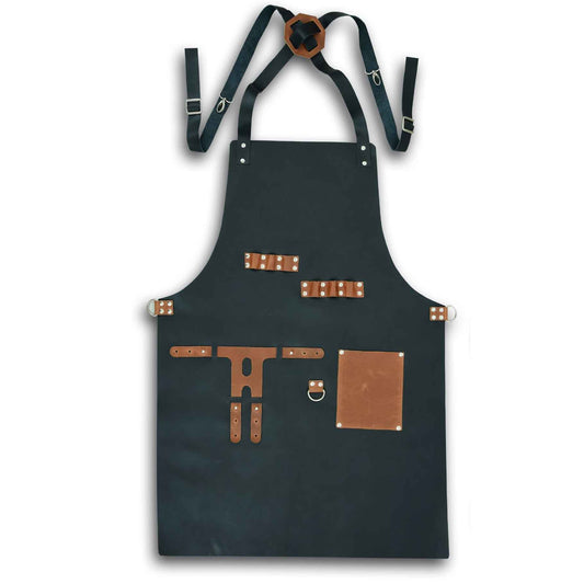 Genuine Leather Barber Apron - 3amoto shop