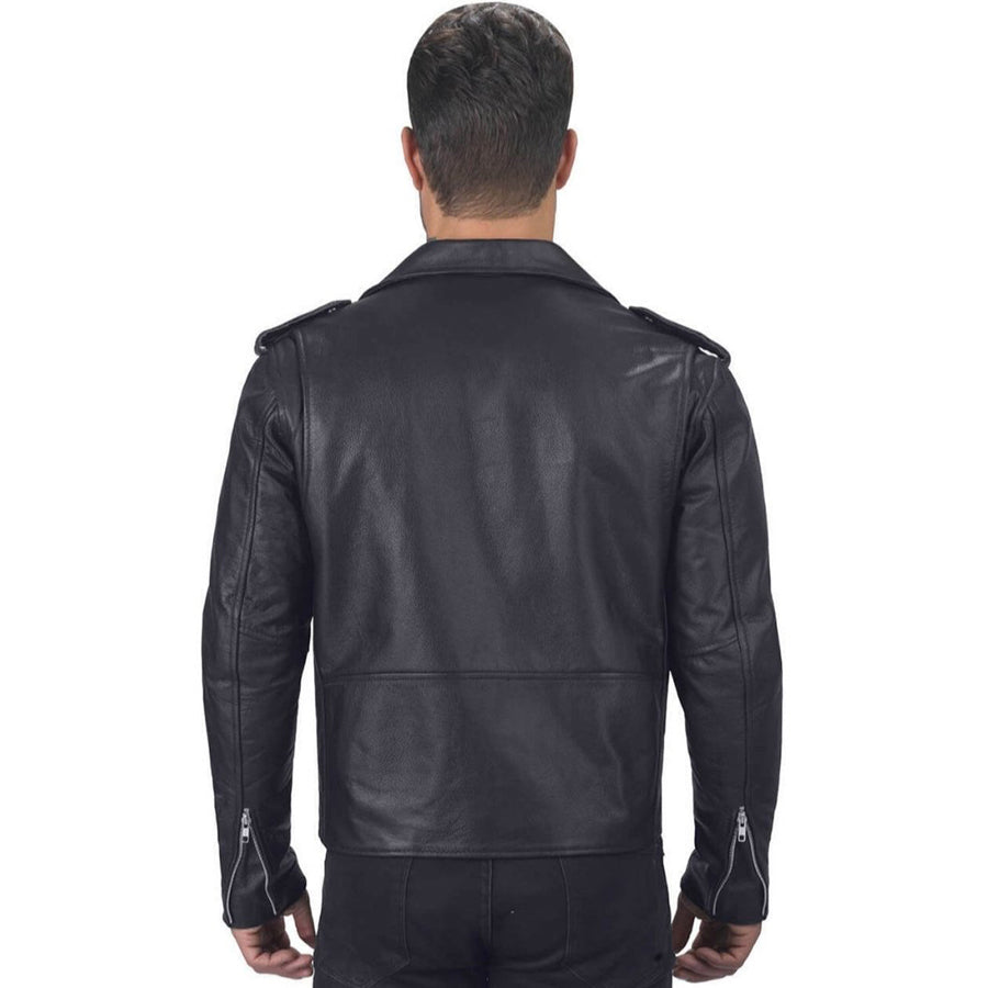 leather biker jacket mens