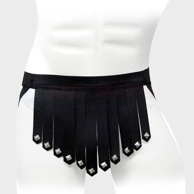 Leather Briefs Kilt Black