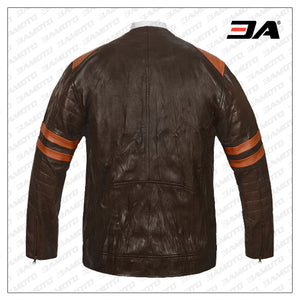 Leather Fighter Jacket