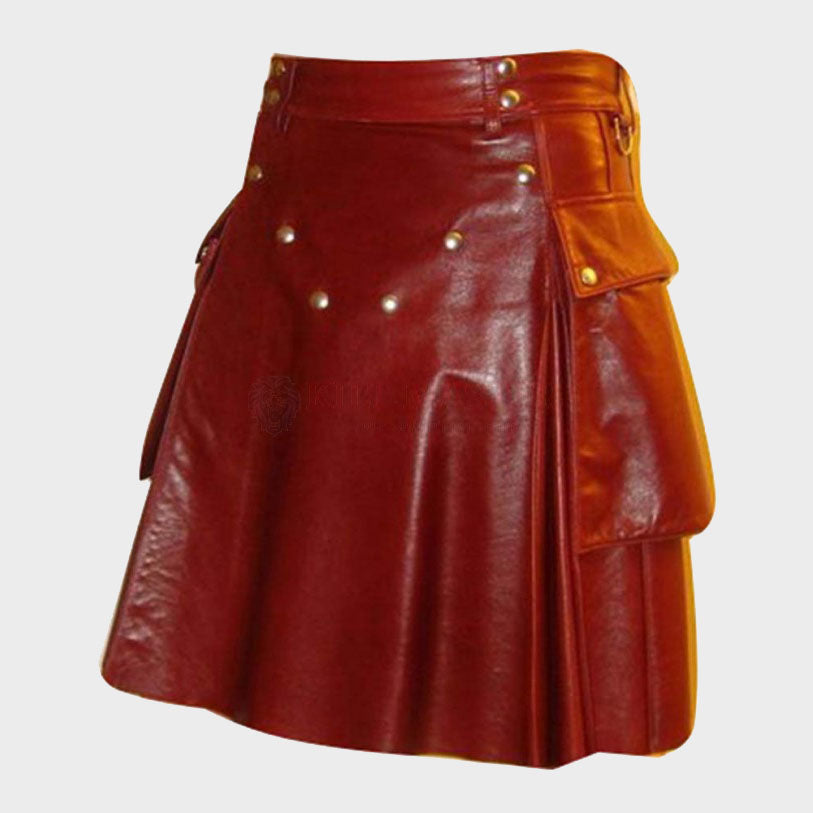 Leather Kilt Mens