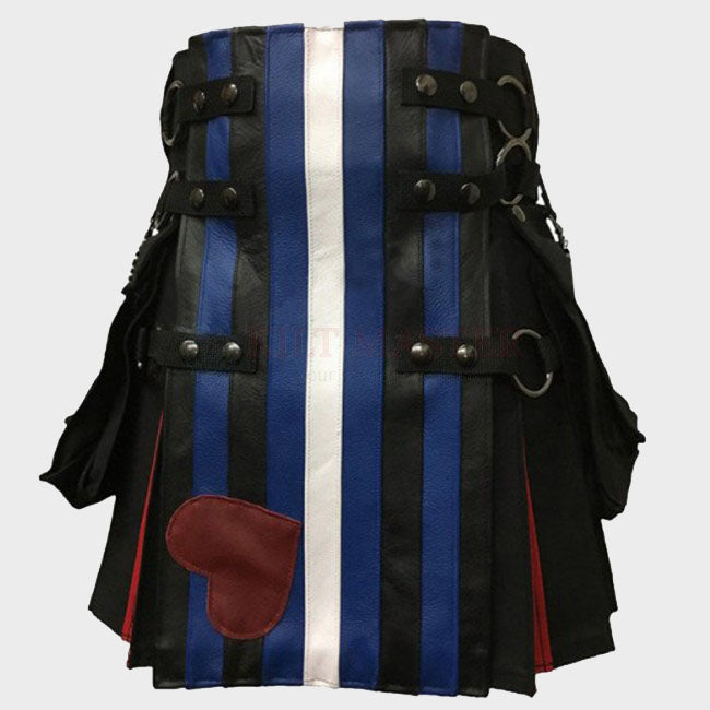 Leather Pride Flag Kilt